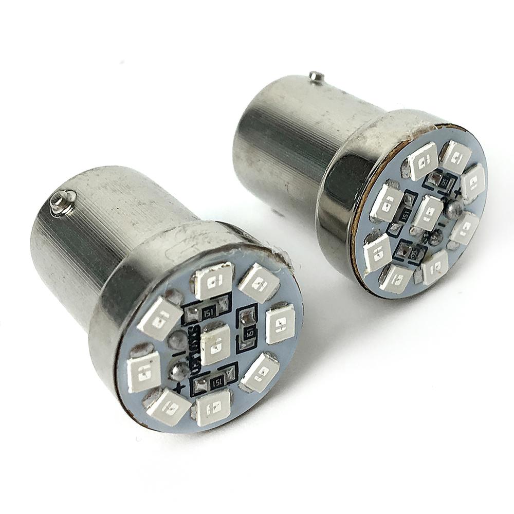 Foco Calavera Led Rojo Set Universal 12v 0.9w