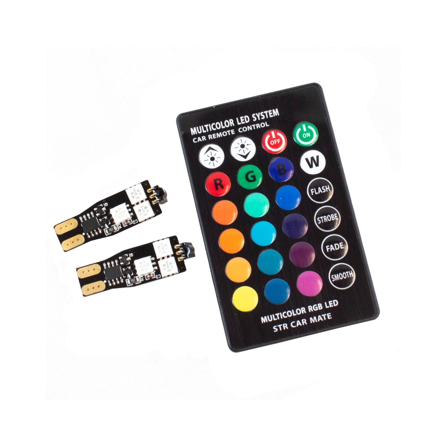 Focos Led RGB para Interiores Dunari Powersports DN2040 Multicolor con Control 3 Piezas $449