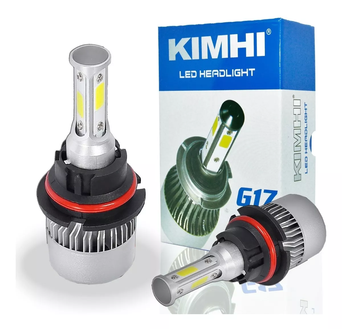 Foto 2 pulgar | Kit Luces Led KIMHI G17 4 Caras H4 color Plata Principales Alta Baja