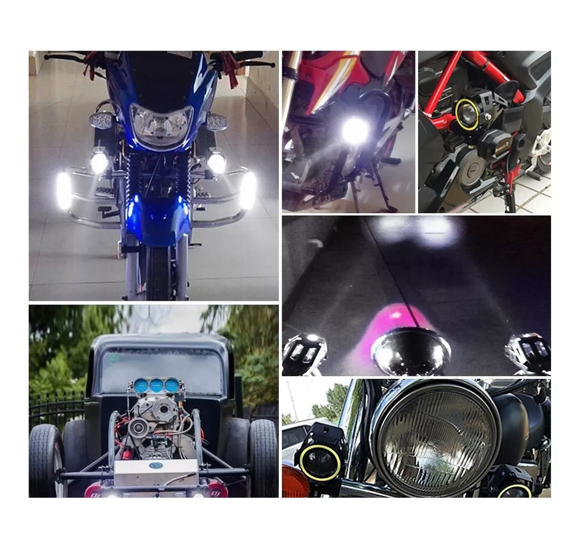 Foto 2 | Faros Led Ojo de Ángel para Motocicleta Eo Safe Imports ESI-9086 Negro 1 Par