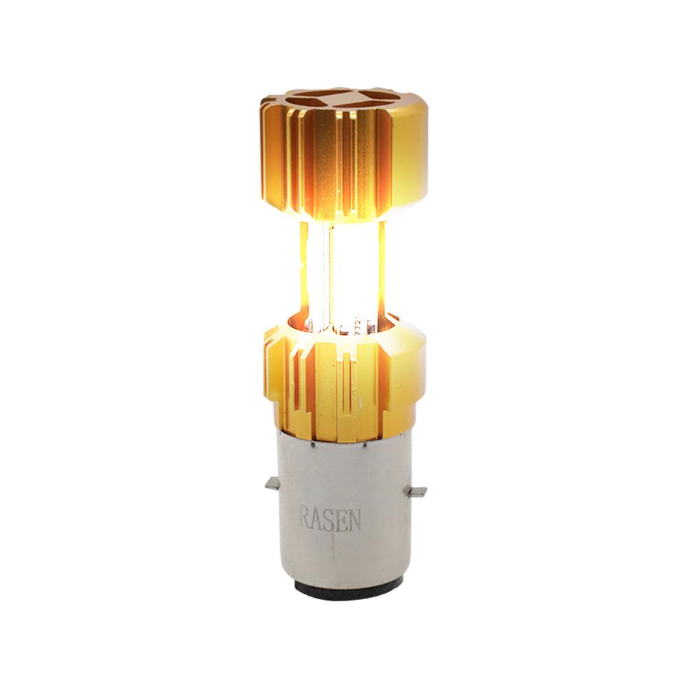 Foto 4 pulgar | Foco De Faro Led Para Moto Rasen Carcasa Dorada-plateada
