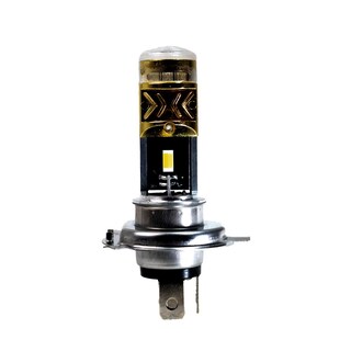 Foto 1 | Foco Led H4 Para Moto Rasen Con Luz Amarillo-blanco Y Preventiva Azul Voltaje 10-80 V