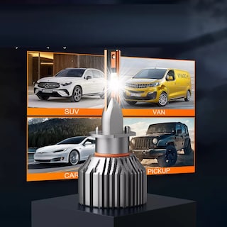 Foto 3 | Par De Focos De Luz Led 28000lm Conector:h11/h9/h8/h16 Luz Blanca Eo Safe Imports Esi-17957 Plata