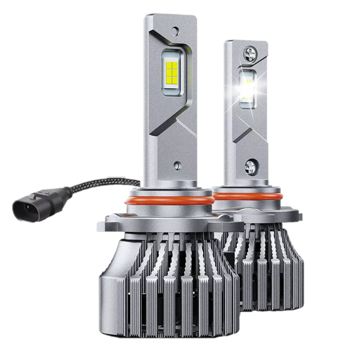 Par De Focos De Luz Led  28000lm Conector:9005 Luz Blanca Eo Safe Imports Esi-17953 Plata
