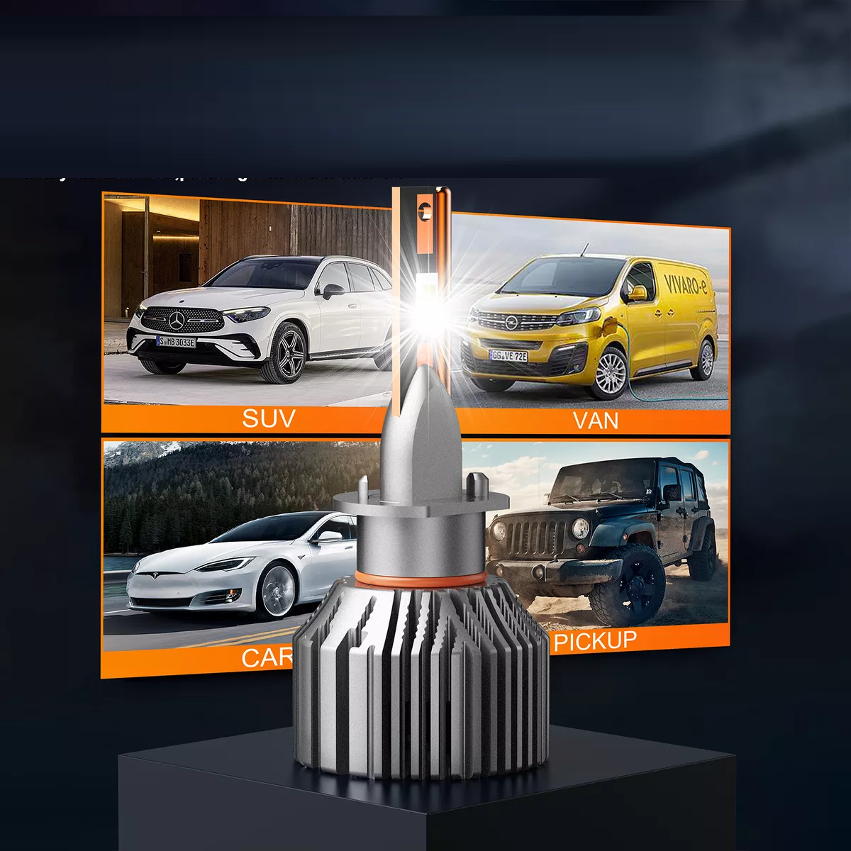 Foto 3 | Par De Focos De Luz Led  28000lm Conector:h1 Luz Blanca Eo Safe Imports Esi-17956 Plata