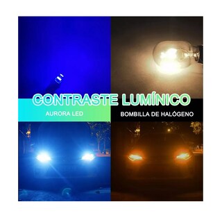 Foto 2 | 10 Focos Led Pellizco T10 W5w 194 168 2825 192 Eo Safe Imports Esi-17965 Azul
