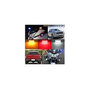 Foto 2 | Par Faro Led Patrulla Escolta Barra Lateral Estrobo Moto Auto Eo Safe Imports Esi-17971 Azul/blanco