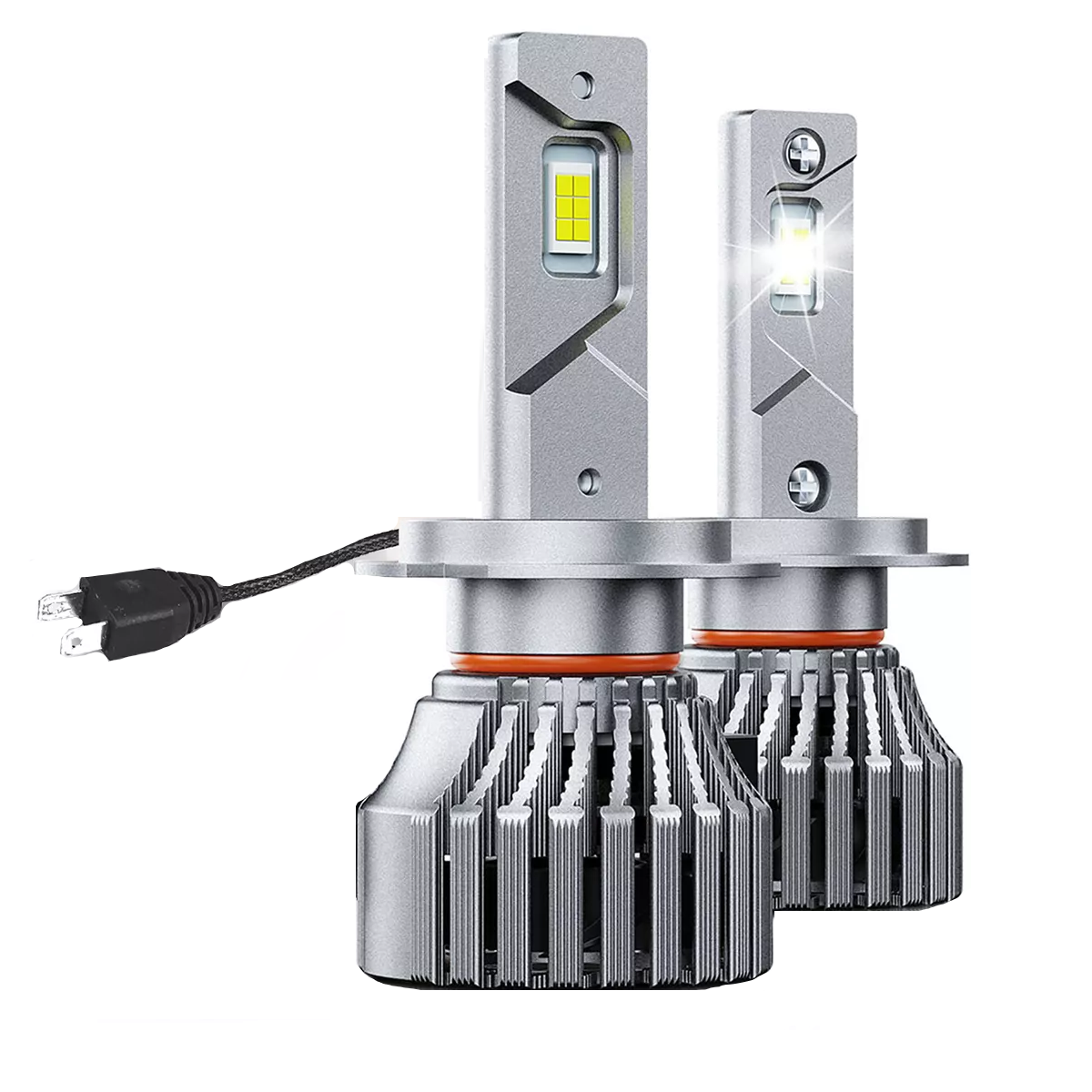 Foto 1 | Par de Focos de Luz Led  28000lm Conector:h7 Luz Blanca Eo Safe Imports Esi-17958 Plata