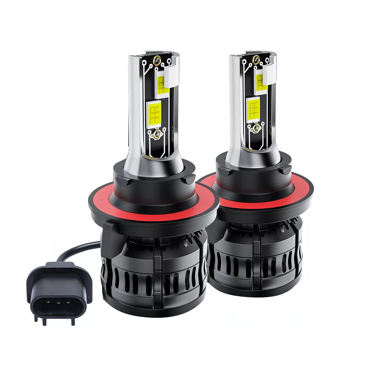 Foto 2 pulgar | Kit Faros de Led Conector 9007 Luz Alta y Baja 6500k Eo Safe Imports Esi-17961 Negro