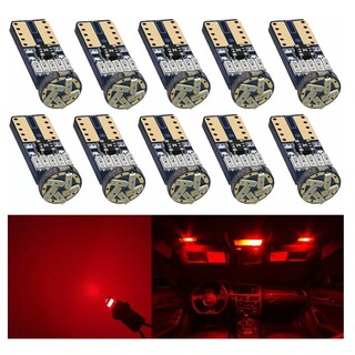 Foto 2 | 10 Focos Led Pellizco T10 W 5w Eo Safe Imports Rojo