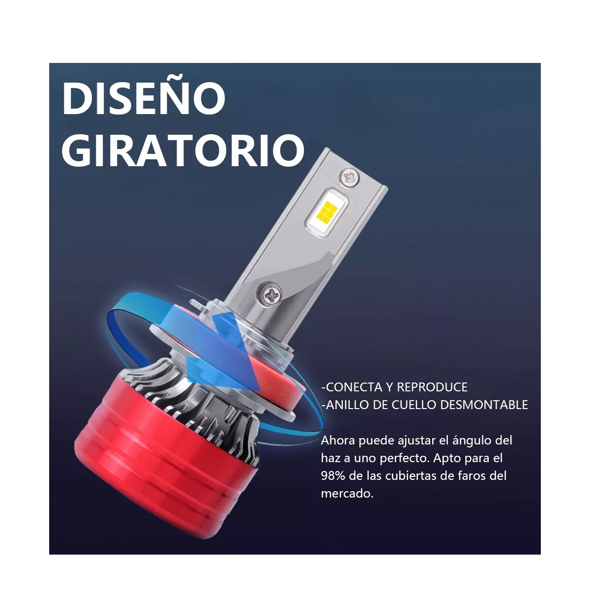 Foto 2 | Kit De Faros Led Para Luz Alta Y Baja Eo Safe Imports Esi-9030-1 Multicolor