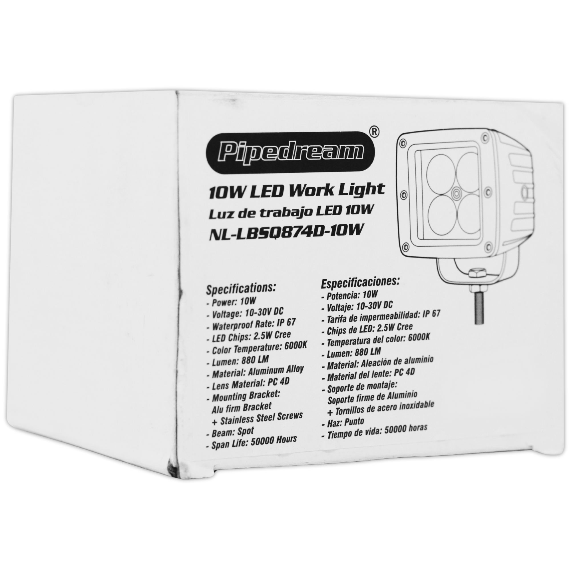 Foto 7 pulgar | Faro Dually Pipedream Nl-lbsq874d-10w 3 Plg 6000k Ip67 4d