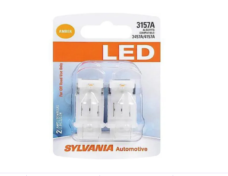 Foco 3157 Ámbar Led Osram  color Gris