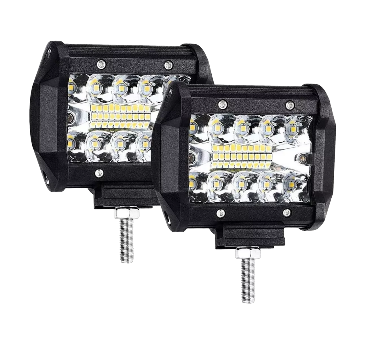 Par de Faros Belug 60w Auxiliar 6000k Negro