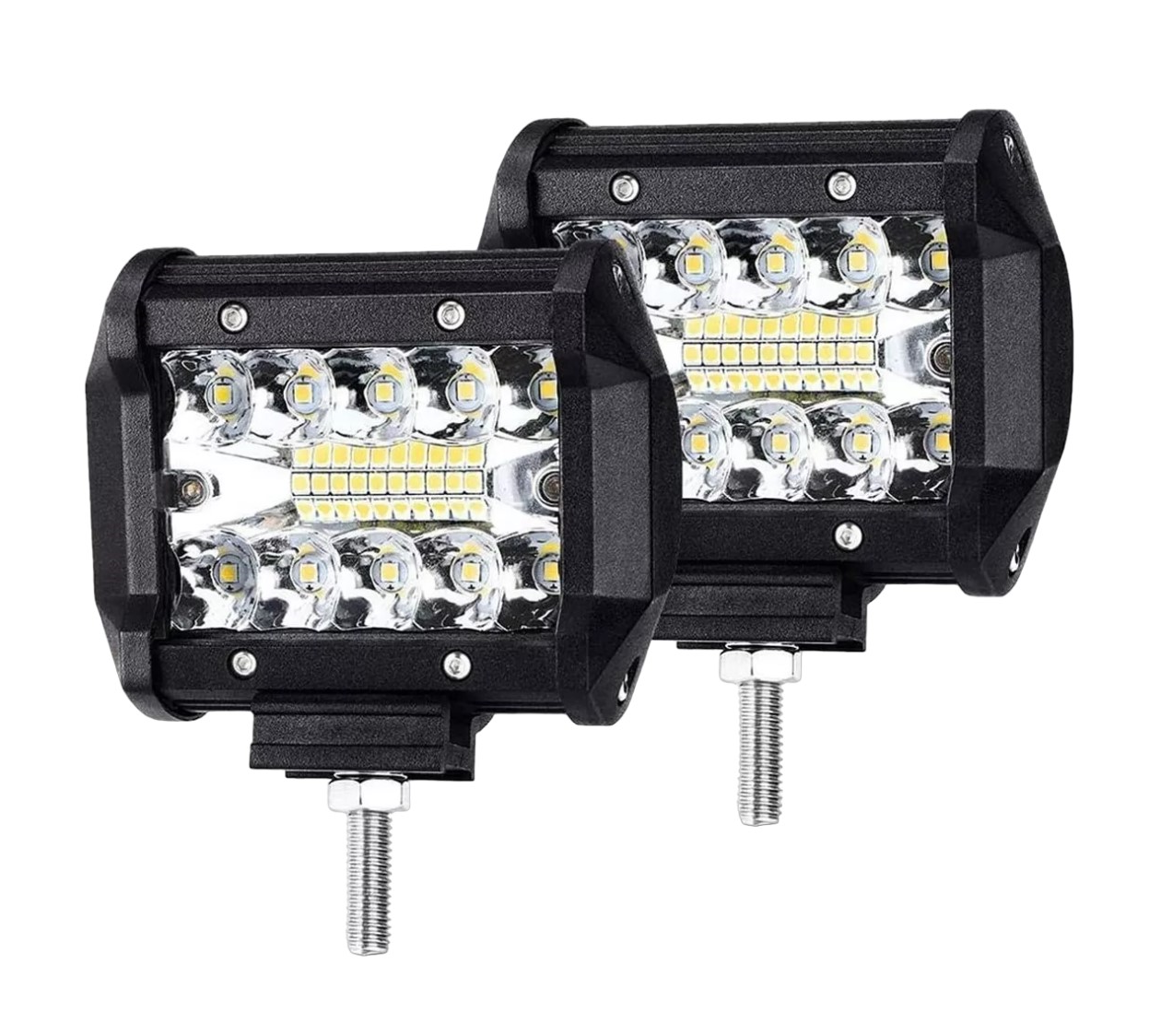 Foto 6 pulgar | Par de Faros Belug 60w Auxiliar 6000k Negro