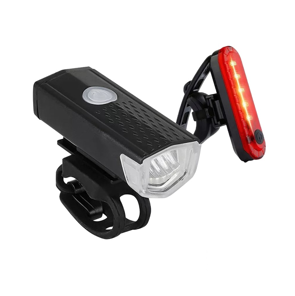 Foto 5 pulgar | Luz para Bicicleta con Accesorios Belug  Recargable Delantera Y Trasera 6 Piezas