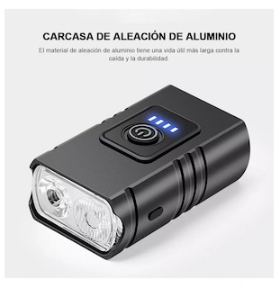 Foto 3 | Kit Luz Usb Bicicleta Recargable Delantera Y Traser 6 Modos