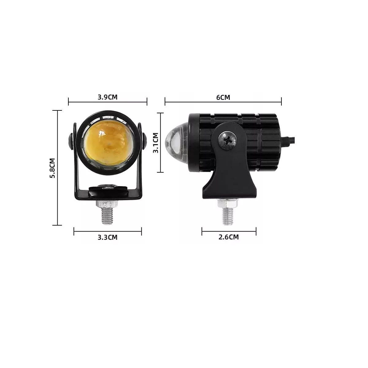 Foto 3 pulgar | Par Faros De Lupa Para Auto Moto Antiniebla Eo Safe Imports Esi-17976 Negro