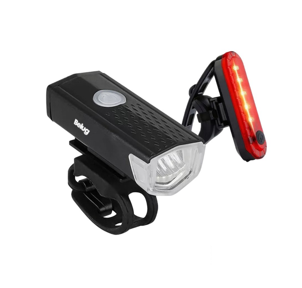 Foto 4 | Luz Para Bicicleta Accesorios Usb Recargable Delantera Y Trasera 6 Pzs Belug