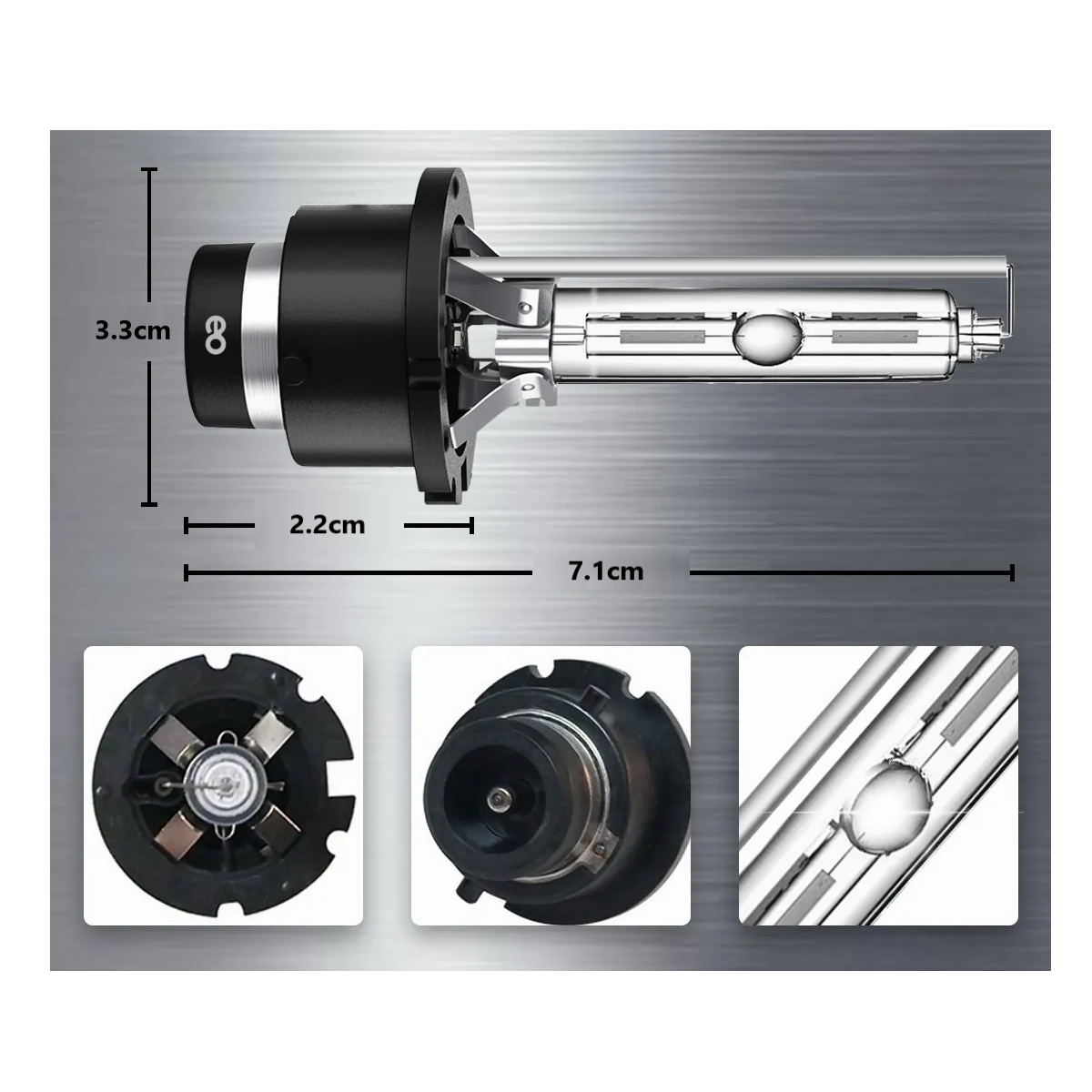 Foto 2 | Kit De Faros De Xenón 6000k 8000 Lúmenes Eo Safe Imports Esi-9087-1 Negro