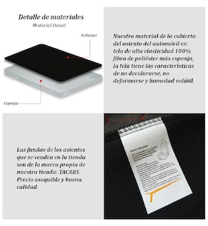 Foto 3 | Set Funda de Asiento de Automóvil Eo Safe Imports Esi-168 color Gris