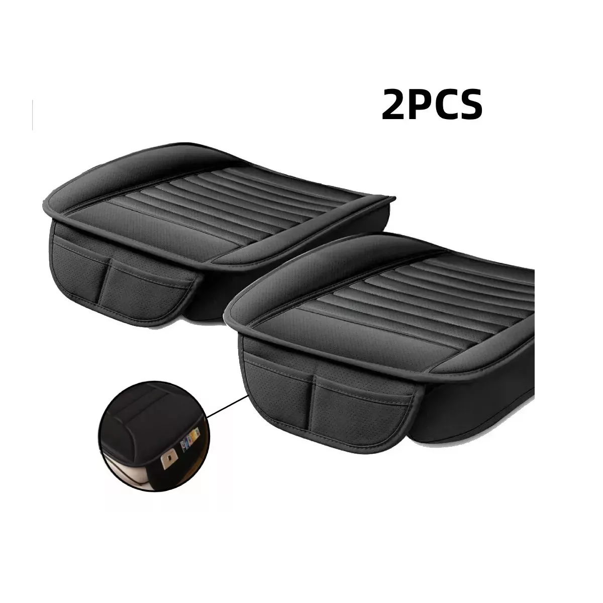 Foto 4 pulgar | Fundas para Asiento de Auto Eo Safe Imports ESI-11643 Negras 2 Piezas