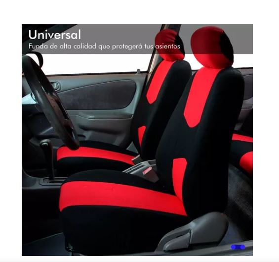 Foto 3 pulgar | Fundas Universales para Asientos de Automóvil Wünd 10 Piezas Lavables Rojas