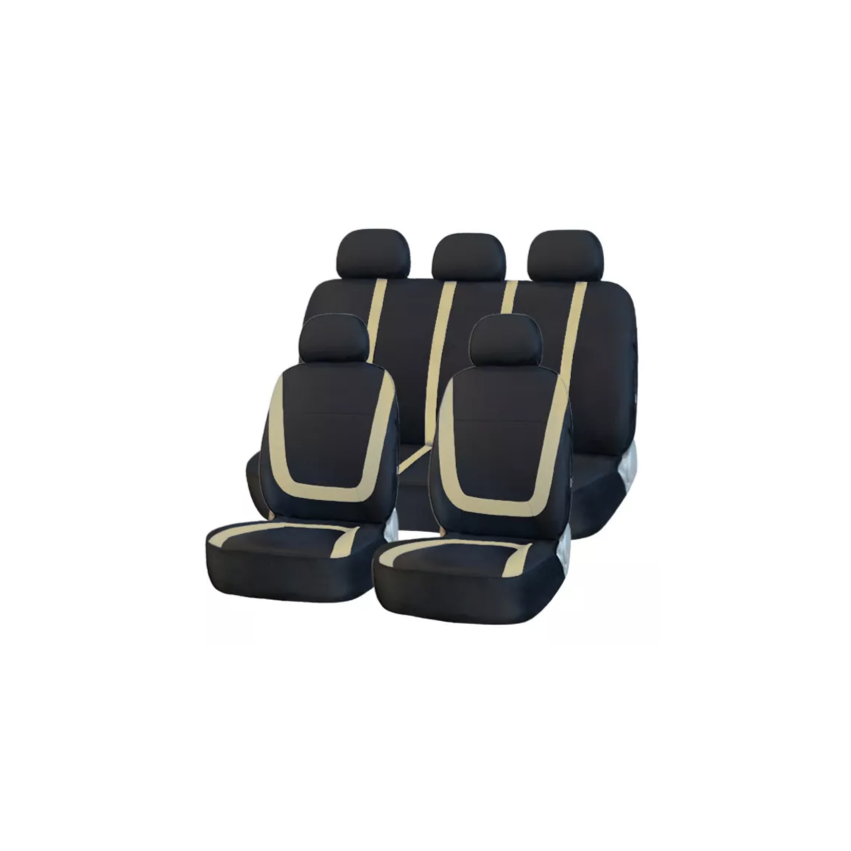 Foto 2 pulgar | Funda Cubierta Para Asientos De Coche 10 Pzas Eo Safe Imports Esi-16874 Beige