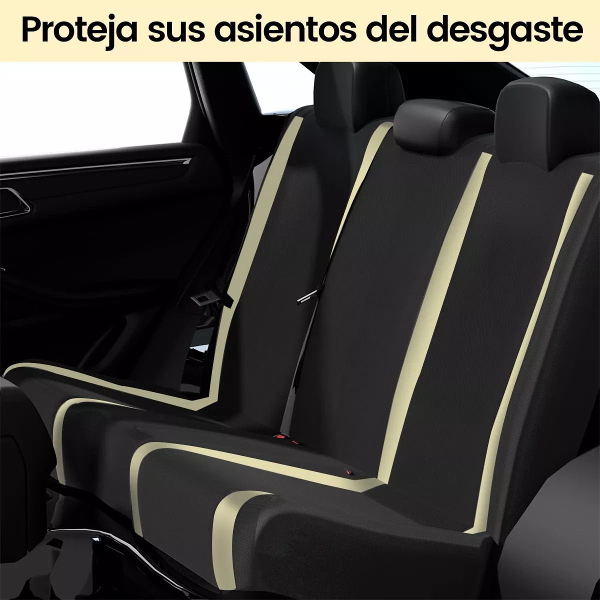Foto 3 pulgar | Funda Cubierta Para Asientos De Coche 10 Pzas Eo Safe Imports Esi-16874 Beige