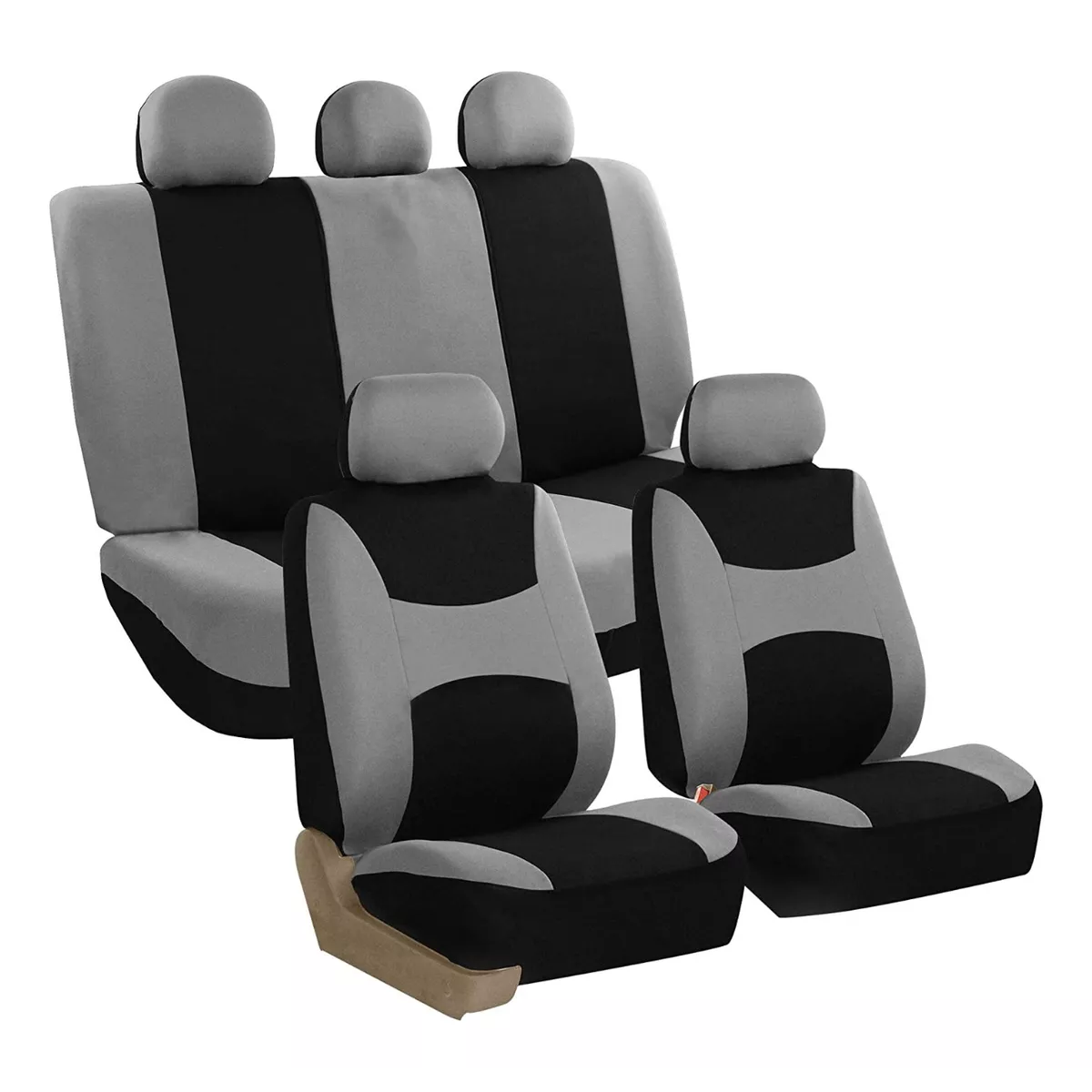 Foto 1 | Juego De Fundas Para Asientos De Auto 9 Piezas Universal Eo Safe Imports Esi-17846 Gris