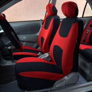 Foto 3 | Juego De Fundas Para Asientos De Auto 9 Piezas Universal Eo Safe Imports Esi-17847 Rojo