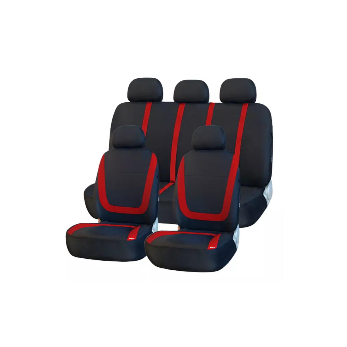 Foto 1 | Funda Cubierta Para Asientos De Coche 10 Pzas Eo Safe Imports Esi-16875-1 Rojo