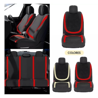 Foto 2 | Funda Cubierta Para Asientos De Coche 10 Pzas Eo Safe Imports Esi-16875-1 Rojo