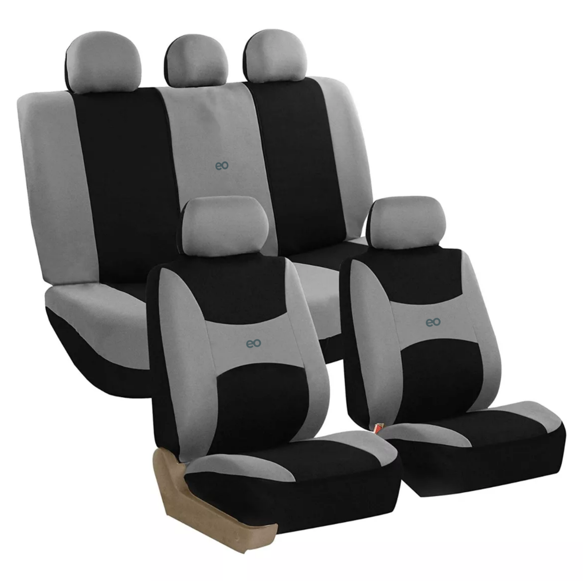 Foto 1 | Fundas Para Asientos De Auto 9 Piezas Universal Eo Safe Imports Esi-17846-1 Gris