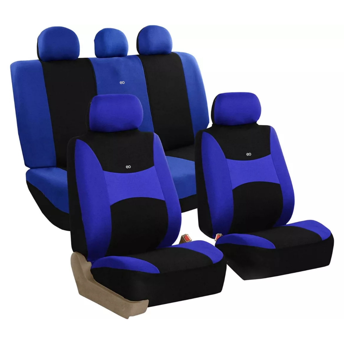 Foto 1 | Juego De Fundas Para Asientos De Auto 9 Piezas Universal Eo Safe Imports Esi-17845 Azul
