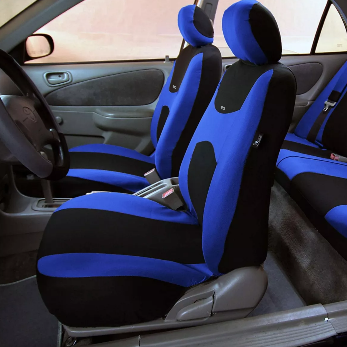 Foto 3 | Juego De Fundas Para Asientos De Auto 9 Piezas Universal Eo Safe Imports Esi-17845 Azul