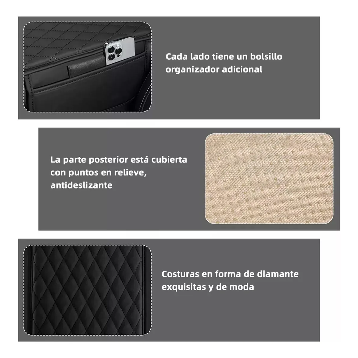 Foto 4 pulgar | Funda Cubre Descansa Brazos Eo Safe Imports Esi-19389 Negro