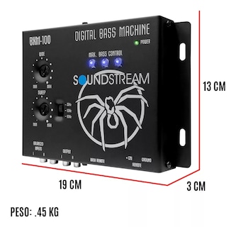 Foto 4 | Epicentro Restaurador De Bajos Soundstream Bmx-100 Negro