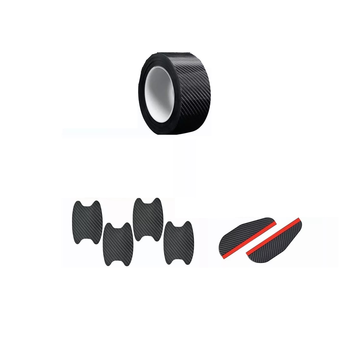 Set Cinta Protector+4 Protector Manijas Exterior Eo Safe Imports Esi-10295 Negro $459
