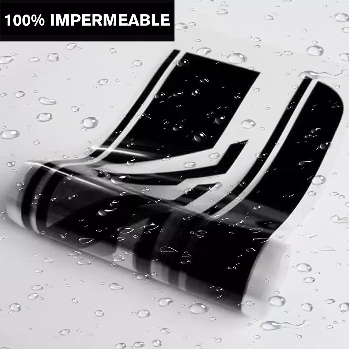 Foto 5 pulgar | Par Stickers Franjas Laterales Vinil Eo Safe Imports Esi-17197 Negro