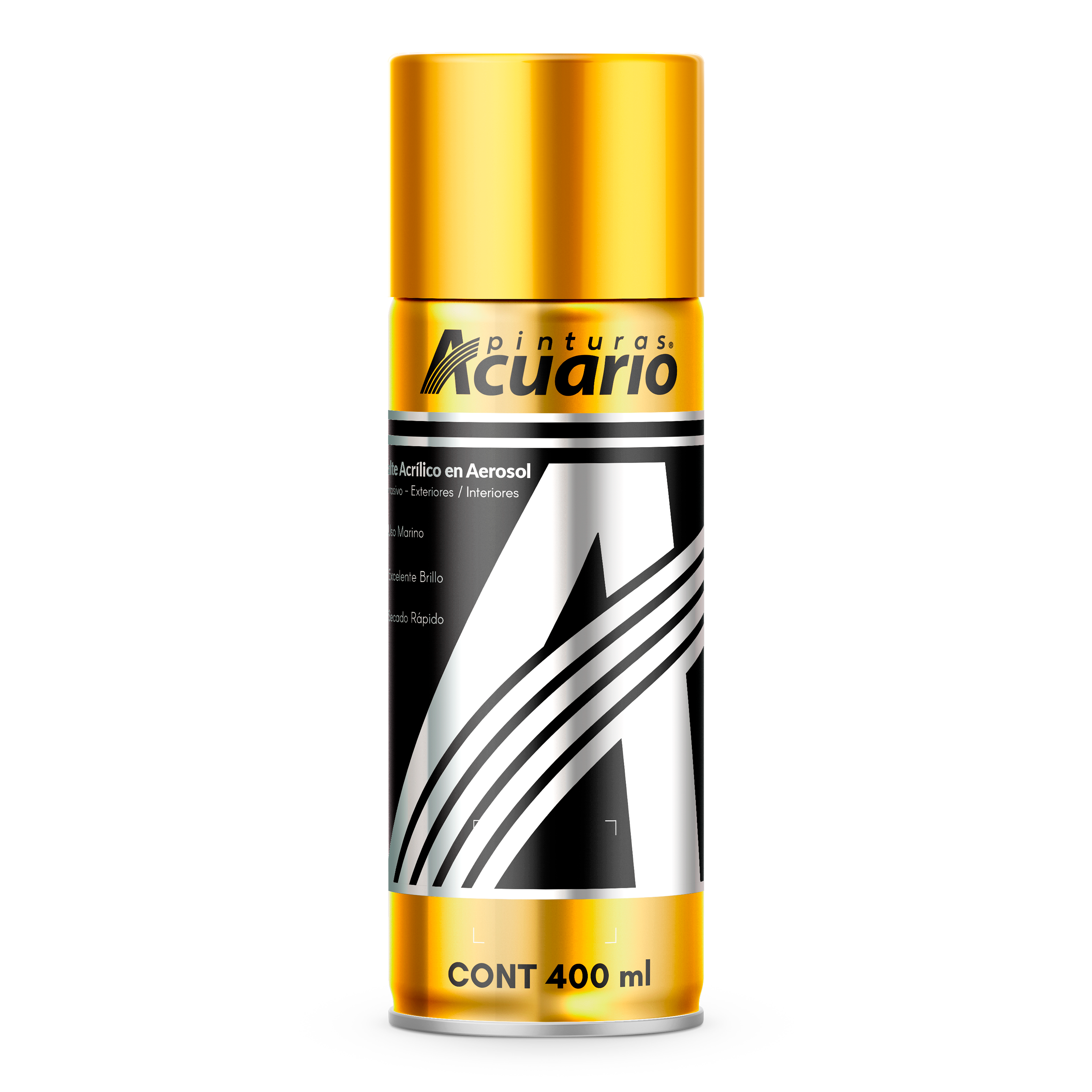 Foto 2 pulgar | Pintura Esmalte Aerosol Acuario 400 Ml 24 Kilates