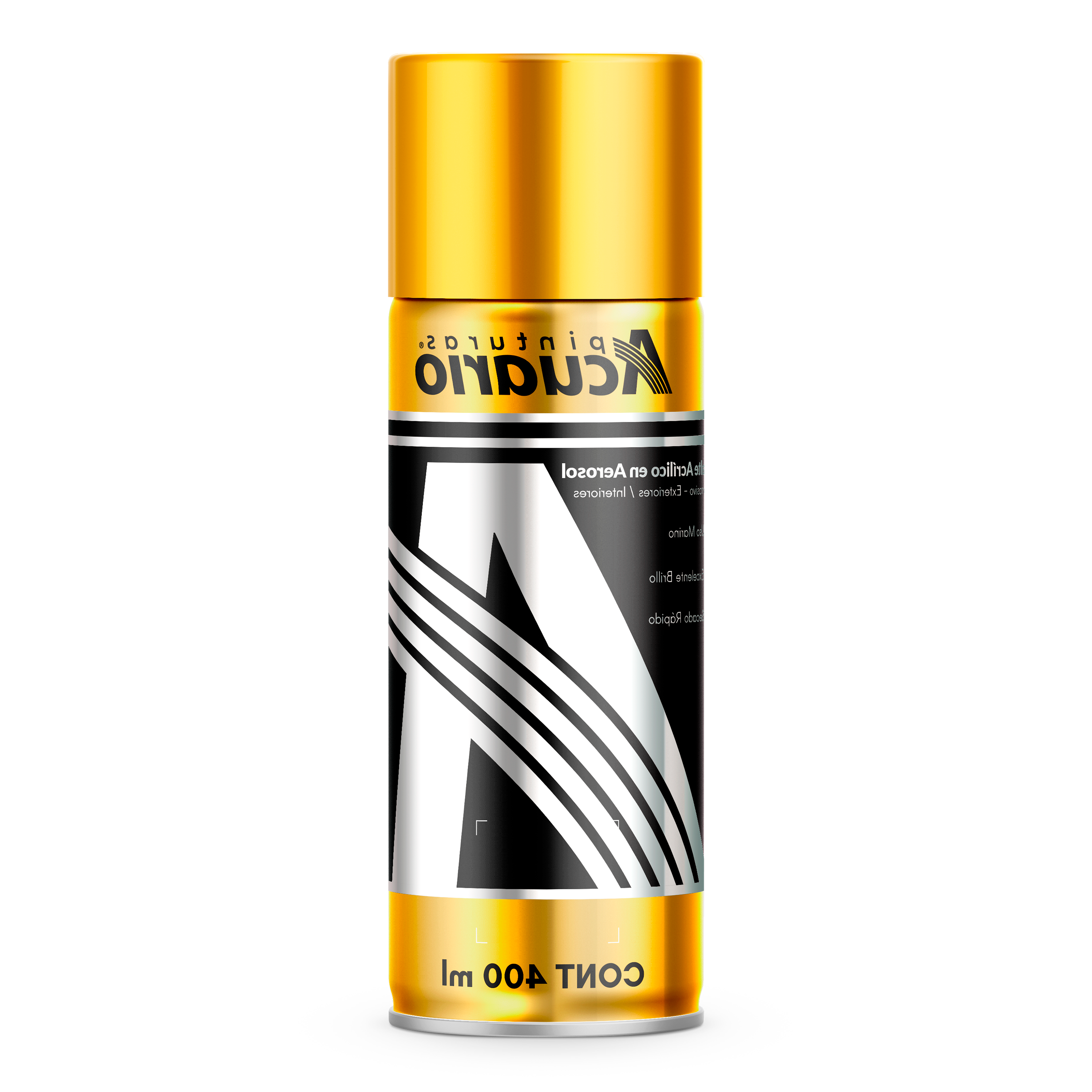 Foto 3 pulgar | Pintura Esmalte Aerosol Acuario 400 Ml 24 Kilates