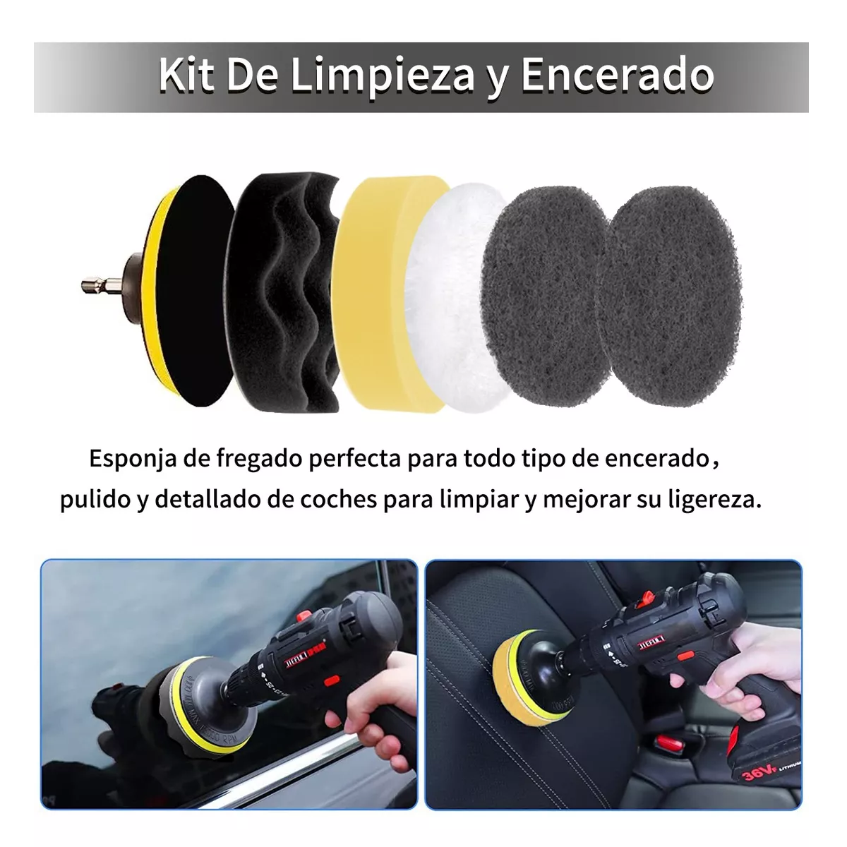 Foto 4 pulgar | Kit De Limpieza De Coche Con Cepillo Eléctrico De 23 Piezas Eo Safe Imports Esi-13921 Multicolor