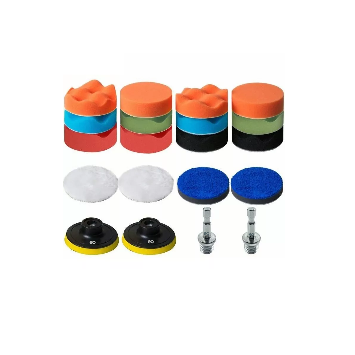 Foto 1 | Kit Para Pulir Auto/borlas/ktaladro/esponjas 3 Inch 20 Pcs Eo Safe Imports Esi-4173 Multicolor