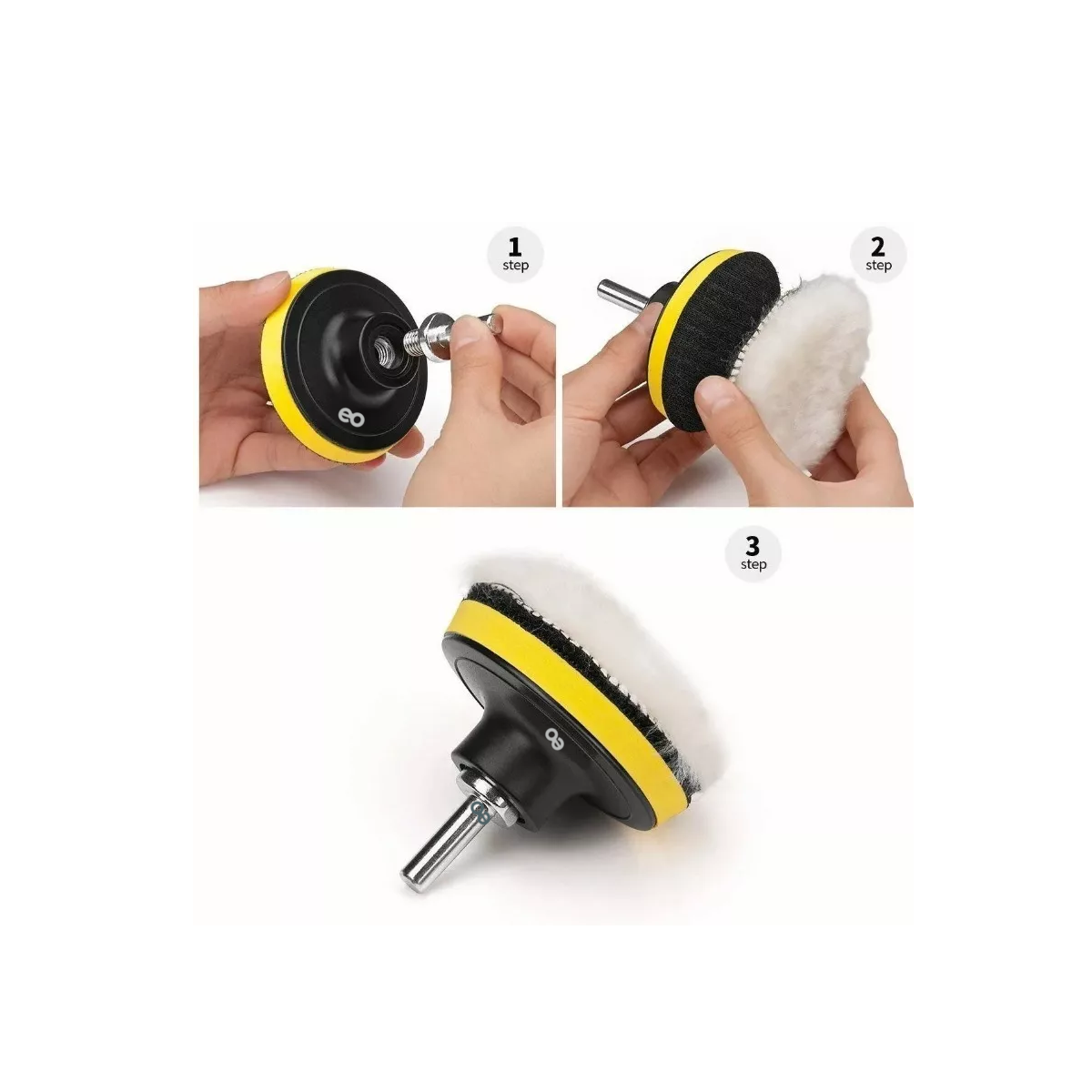 Foto 3 | Kit Para Pulir Auto/borlas/ktaladro/esponjas 3 Inch 20 Pcs Eo Safe Imports Esi-4173 Multicolor