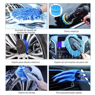 Foto 3 | Language Kit De Brochas Para Detalles De Automóvil, 27 Unidades Eo Safe Imports Esi-12142-1 Azul