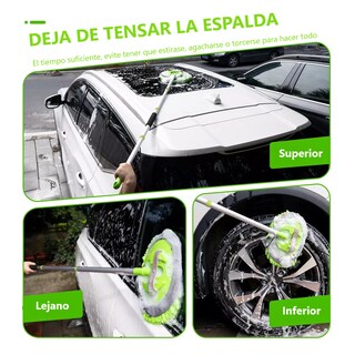 Foto 4 | Cepillo Microfibra Mopa Lavar Más Portacepillos De Repuesto Eo Safe Imports Esi-13932-1 Verde