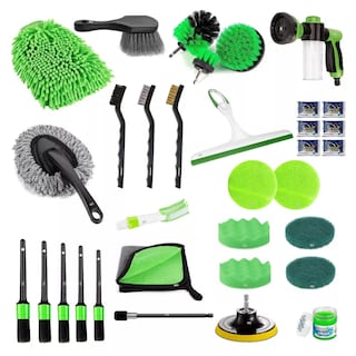 Foto 1 | Kit De Limpieza De Coche Cuidado Automotriz Set 33 Piezas Eo Safe Imports Esi-13937-1 Verde