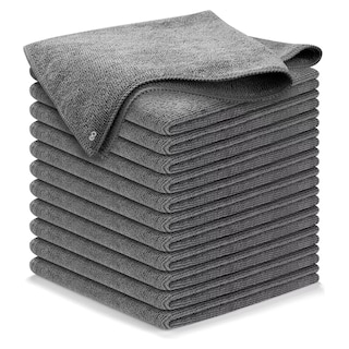 Foto 1 | Trapo Paño De Microfibra Multiusos 40x40 Cm Paquete 12 Pzs Eo Safe Imports Esi-13936-1 Gris