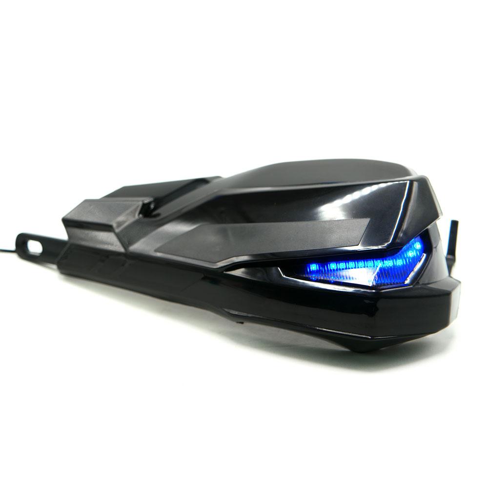 Foto 2 | Protector De Puños Con Base De Aluminio Luz Led Secuencial Amar-azul Para Motocicleta